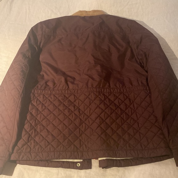 J.Crew Crewcuts Girls Barn Jacket Burgundy/Maroon fleece lining size 14 - Picture 12 of 16